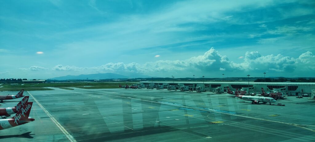 Kuala Lumpur Airport — hub for the best airlines in Southeast Asia View of Kuala Lumpur Airport with planes from the best airlines Southeast Asia